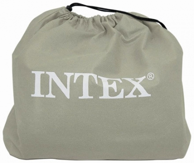 Надувная кровать Intex с встроеным насосом Deluxe Pillow Rest Raised